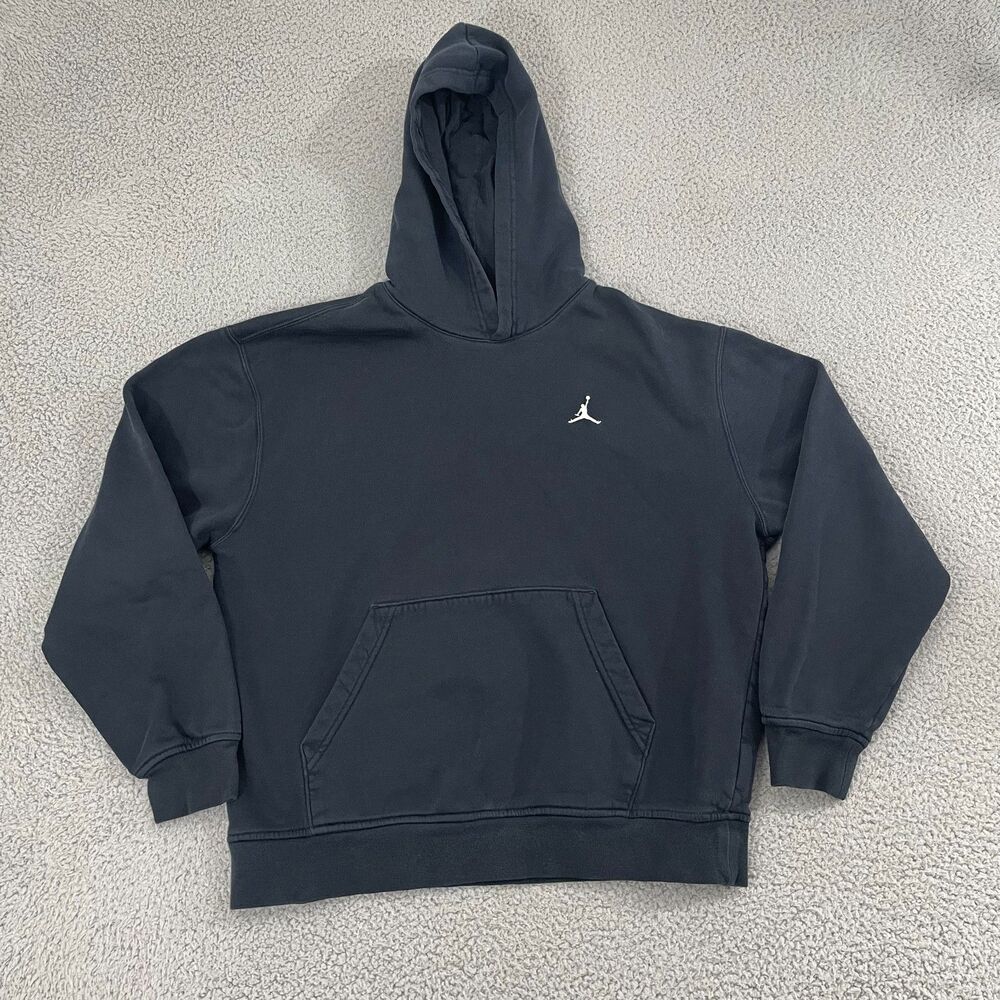 Jordan Brooklyn Fleece Hoodie Men‎ M Black fv7281-091 Pullover
